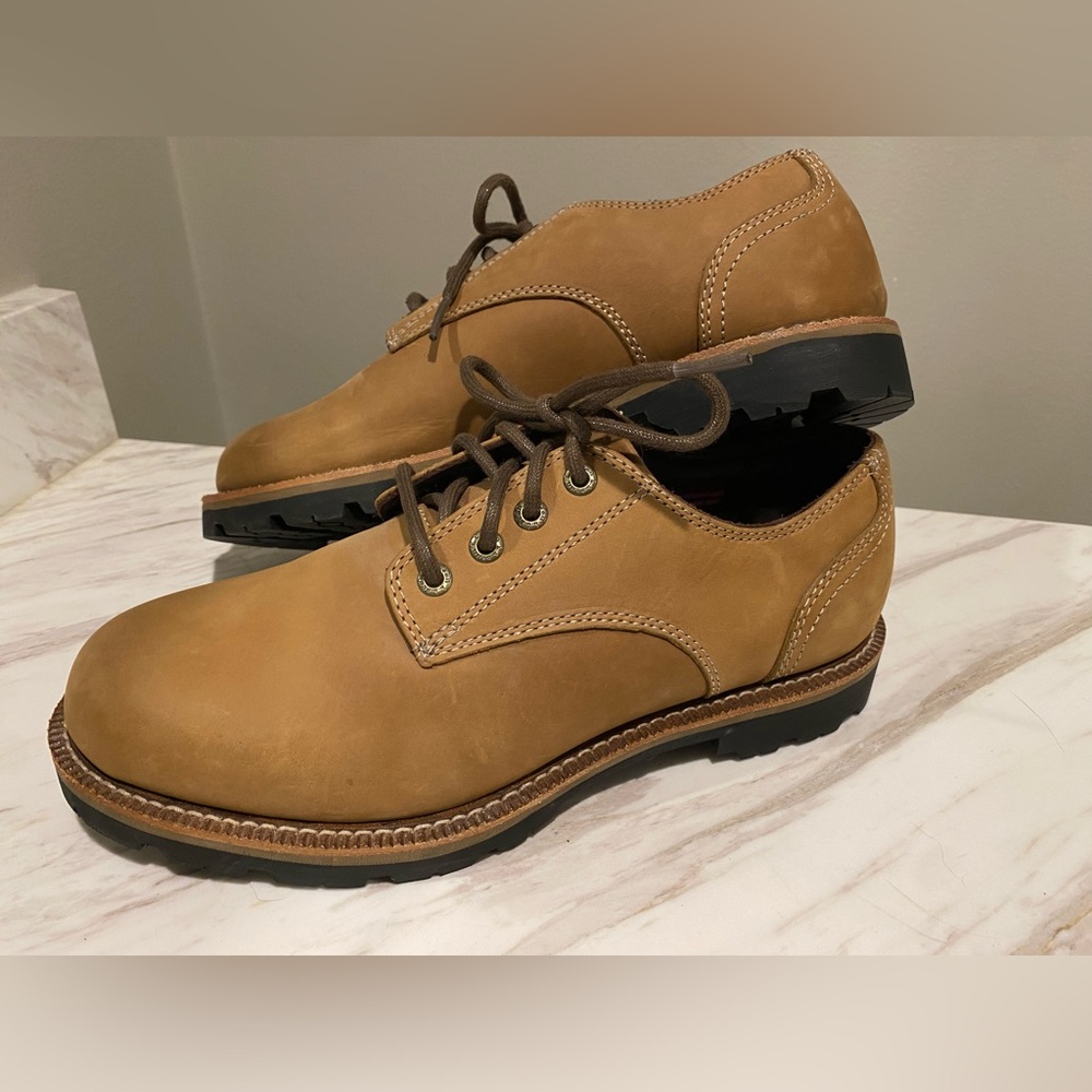 LL Bean Mens 7 Medium East Point Dress Oxfords 282578 Brown Suede Leather NWT